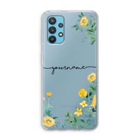 Gele bloemen: Samsung Galaxy A32 4G Transparant Hoesje