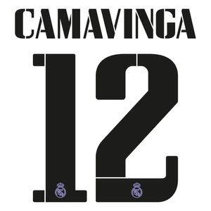 Camavinga 12 (Officiële Real Madrid Bedrukking 2022-2023)