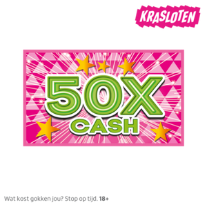 Kraslot 50 X Cash bij Jumbo