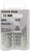 Pluggen 10mm nylon grs 10st - Deltafix