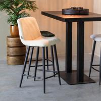 LABEL51 Barkruk Jep - Ivory - Teddy - Zithoogte 66