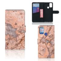 Alcatel 1S (2021) | Bookcase | Marmer Oranje