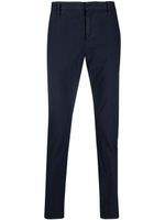 DONDUP pantalon chino droit à taille mi-haute - Bleu - thumbnail