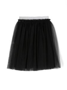 Il Gufo jupe en tulle à taille à paillettes - Noir