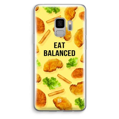Eat Balanced: Samsung Galaxy S9 Transparant Hoesje