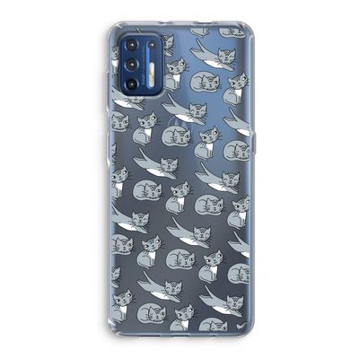 Poezen: Motorola Moto G9 Plus Transparant Hoesje