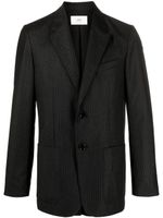 AMI Paris blazer en laine à fines rayures - Noir