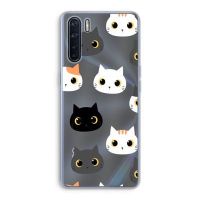 Katten: Oppo A91 Transparant Hoesje