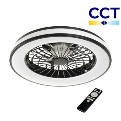 Plafondventilator met ledlamp - Plave - CCT - 48 Watt - Ø485mm