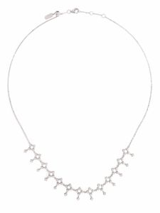 Djula collier ras-du-cou en or blanc 18ct serti de diamants - Argent