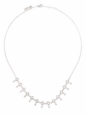 Djula collier ras-du-cou en or blanc 18ct serti de diamants - Argent