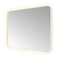 Hotbath &More Mirrors Soft Square LED Badkamerspiegel - Rechthoek - 80 x 100 cm - Mat Wit