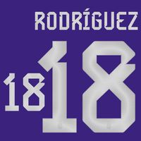 Rodriguez 18 (Officiële Argentinië Away Bedrukking 2022-2023) - thumbnail