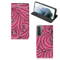 Samsung Galaxy S21 FE Bookcase Swirl Pink