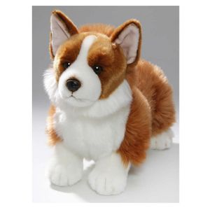 Pluche bruin/witte Corgi hond/honden knuffel 35 cm speelgoed