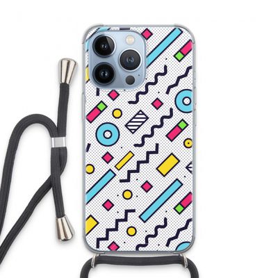 8-bit N°8: iPhone 13 Pro Transparant Hoesje met koord