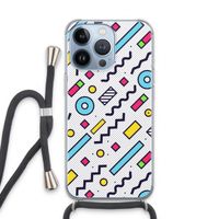 8-bit N°8: iPhone 13 Pro Transparant Hoesje met koord