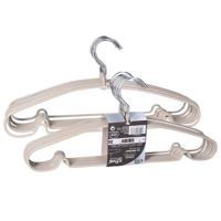 5Five Kledinghangers - Voordeelset van 20x stuks - metaal - taupe - 39 x 19 cm
