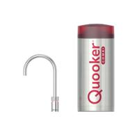Quooker Nordic Round kokendwaterkraan - draaibare uitloop - Combi reservoir - Warm / kokend water - Chroom 22NRCHR