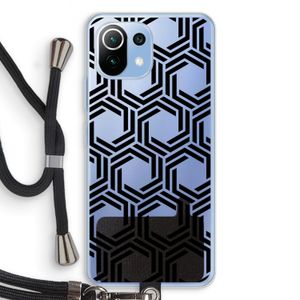 Geometrisch patroon: Xiaomi Mi 11 Lite Transparant Hoesje met koord