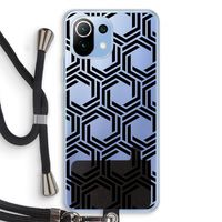 Geometrisch patroon: Xiaomi Mi 11 Lite Transparant Hoesje met koord