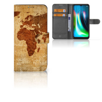 Motorola Moto G9 Play | E7 Plus Flip Cover Wereldkaart