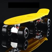 Shining Fish Plate scooter single Tilt vier wiel skateboard met 72mm wiel (zwart geel) Shining Fish Plate scooter single Tilt vier wiel skateboard met 72mm wiel (zwart geel)