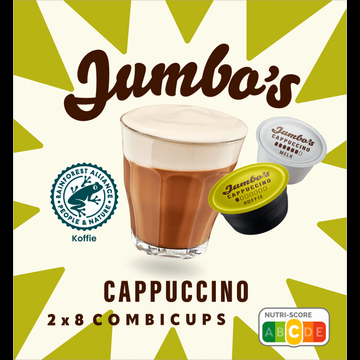 Jumbo&apos;s Cappuccino Koffiecups 2 x 8 Combicups