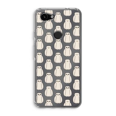 Uilen: Google Pixel 3a Transparant Hoesje
