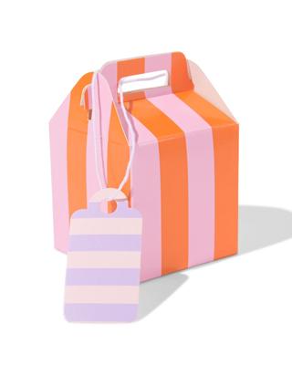 HEMA Doosje Vouwbaar 5x5x5cm Strepen - 6 Stuks