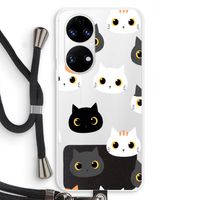 Katten: Huawei P50 Transparant Hoesje met koord