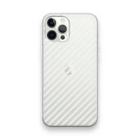 Strepen zwart-wit: iPhone 12 Pro Transparant Hoesje