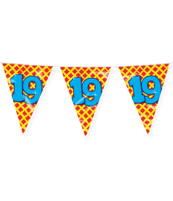 Happy Verjaardag Vlaggenlijn 19 Jaar (10m)