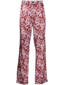 AMIRI pantalon droit à imprimé cachemire - Rose