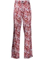 AMIRI pantalon droit à imprimé cachemire - Rose