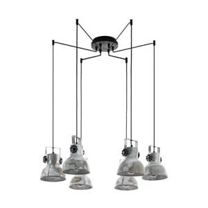 EGLO Barnstaple Hanglamp - E27 - Ø 50 cm - Zwart;Bruin