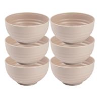 Plasticforte Kommetjes - 6x - schaaltjes - Dessert en ontbijt - Kunststof - D13 cm - Beige - thumbnail