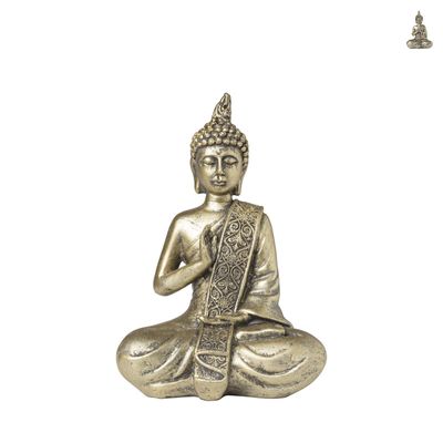 Boeddha goud - diverse varianten - 18.2x12.3x8.3 cm