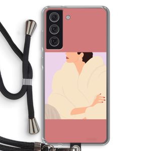 Cosy: Samsung Galaxy S21 FE Transparant Hoesje met koord