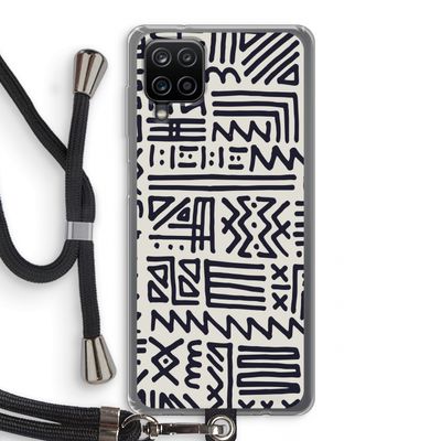 Marrakech print: Samsung Galaxy A12 Transparant Hoesje met koord