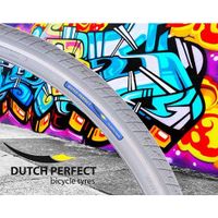 Dutchperfect Buitenband Dutch Perfect 28 x 1.40" / 40-622mm anti-lek grijs met reflectie