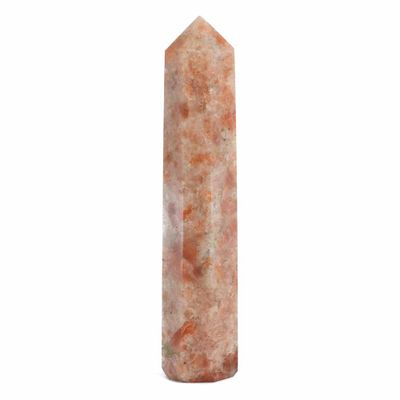 Edelsteen Obelisk Punt Zonnesteen - 80-100 mm
