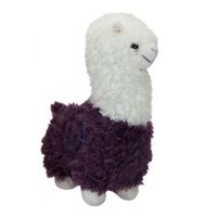 Kamparo pluchen knuffel Alpaca 22 cm junior paars - thumbnail
