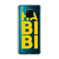 Habibi Blue: Huawei Mate 20 Pro Transparant Hoesje