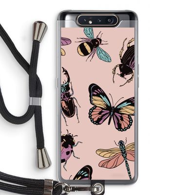 Tiny Bugs: Samsung Galaxy A80 Transparant Hoesje met koord