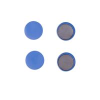 Benson koelkast Magneten rond - Blauw - 4x stuks - D35 mm - magneetjes Benson koelkast Magneten rond - Blauw - 4x stuks - D35 mm - magneetjes