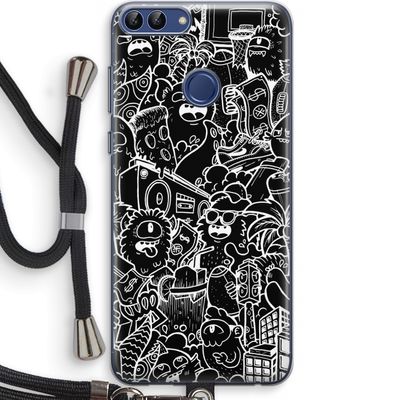 Vexx Black City : Huawei P Smart (2018) Transparant Hoesje met koord