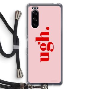 Ugh: Sony Xperia 5 Transparant Hoesje met koord