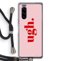 Ugh: Sony Xperia 5 Transparant Hoesje met koord