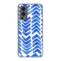 Blauwe pijlen: OnePlus Nord 2 5G Transparant Hoesje